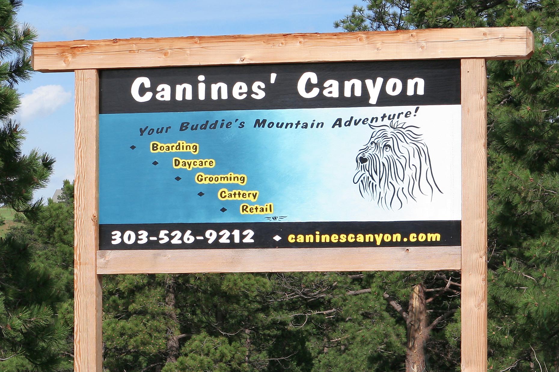Welcome to Canine's Canyon - Look For Our Sign